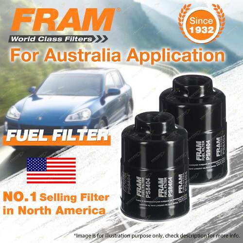 2 x Fram Fuel Filters for Mitsubishi Pajero Challenger NS NT NW NX V88W V98W