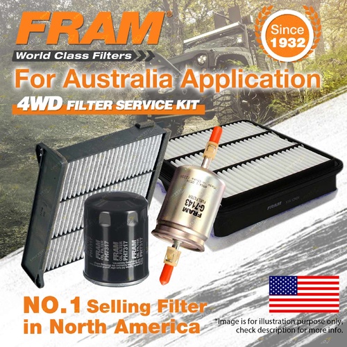 Fram 4WD Filter Service Kit for Mitsubishi Triton 2.7 ML MN Excellent Filtration