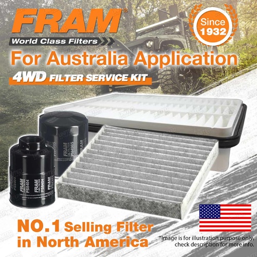 Fram 4WD Filter Service Kit for Toyota Landcruiser Prado KDJ 150 155R Ref RSK16C