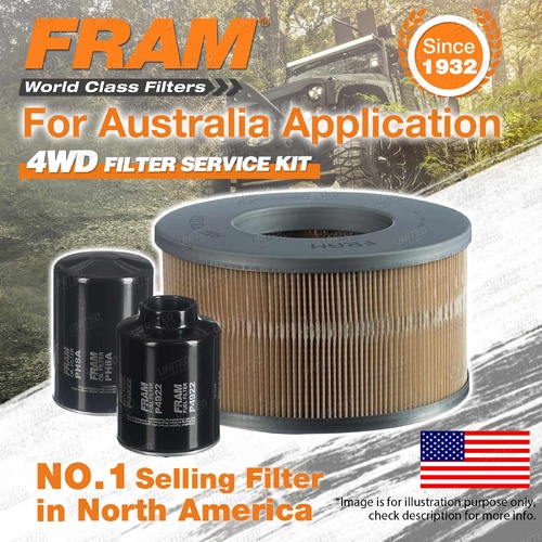 Fram 4WD Filter Service Kit for Toyota Hilux LN167 LN172 10/97-00 Ref RSK23