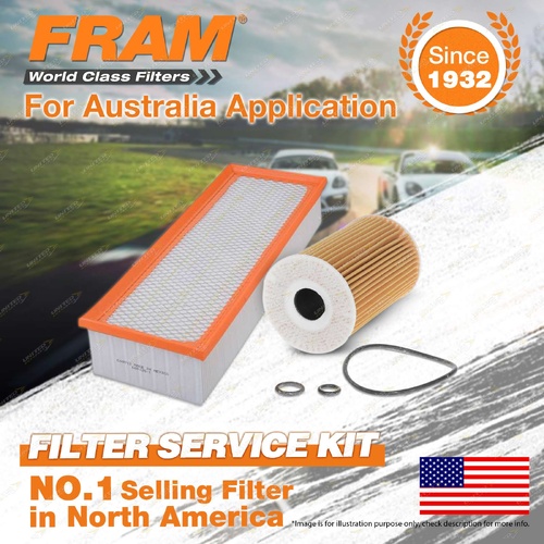 Fram Oil Air Filter Kit for Audi A3 8P Q3 8U Tt 8J 4cyl 1.6L 2L Turbo Diesel