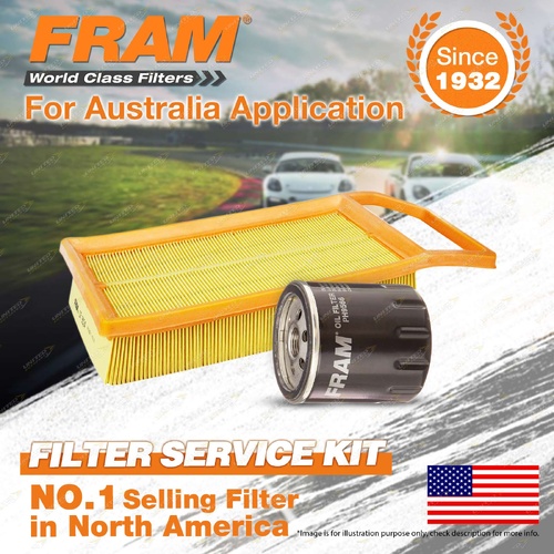 Fram Oil Air Filter Service Kit for Citroen C6 3.0i V6 3L Petrol 09/2006-12/2008