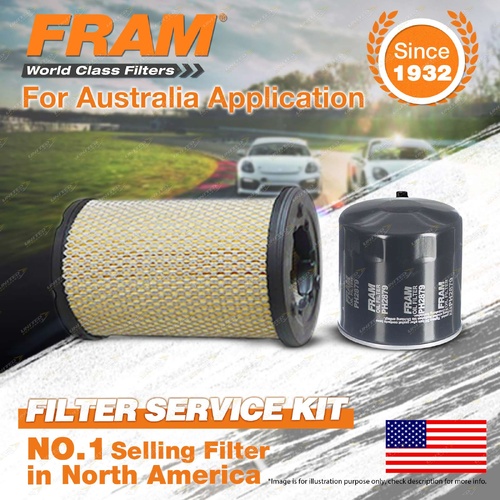 Fram Oil Air Filter for Nissan Navara D22 4cyl 2.5L Turbo Diesel YD25 02/2008-On