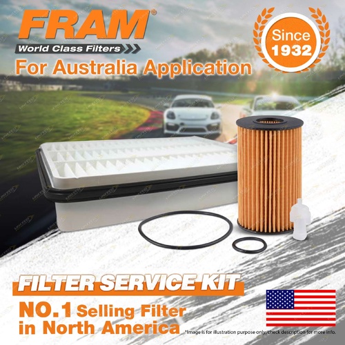 Fram Oil Air Filter for Toyota Landcruiser VDJ79 VDJ76 78 V8 4.5L 1VD-FTV 07-On
