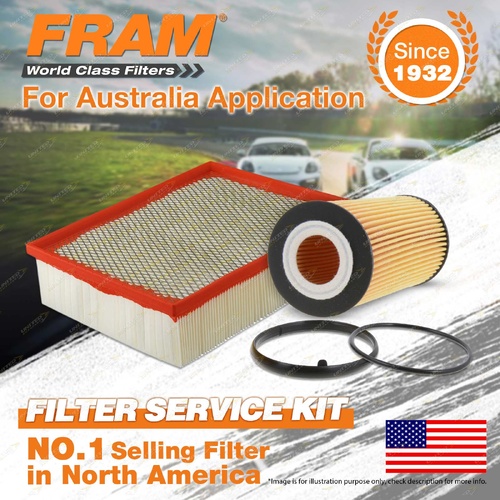 Fram Oil Air Filter Kit for Audi A4 B7 2.0 TFSI 4cyl 2L Petrol BGB BUL 2005-2008