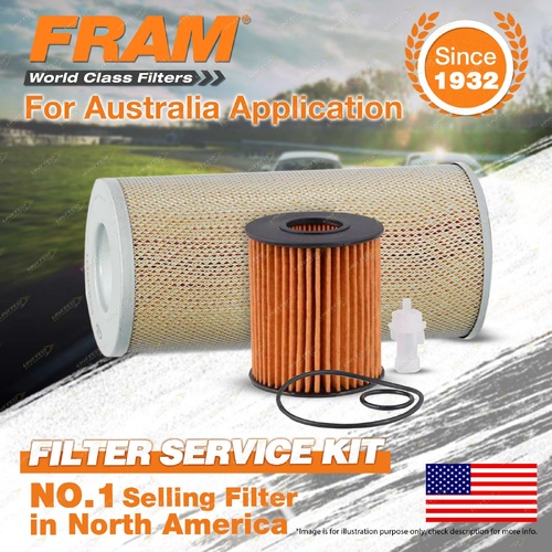 Fram Oil Air Filter Kit for Toyota Hiace TRH200 4cyl 2L Petrol 1TR-FE 08/2004-On
