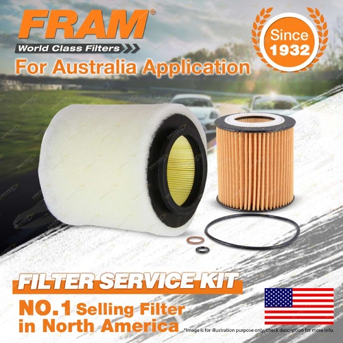 Fram Oil Air Filter Kit for BMW X1 E84 SDRV 18i 4cyl 2L N46B20BD 04/2010-10/2015