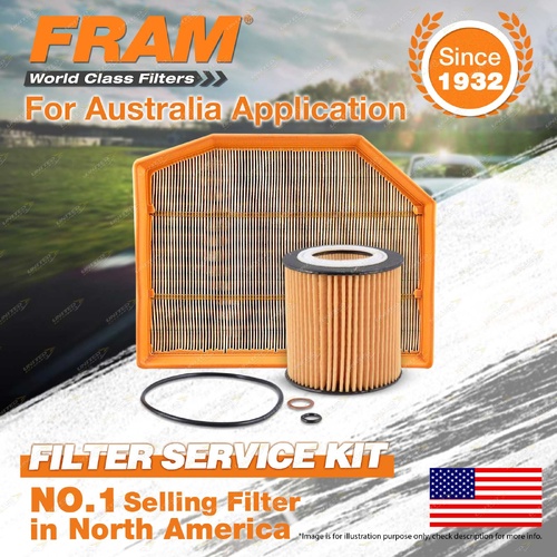Fram Oil Air Filter Kit for BMW X3 E83 Z4 E85 E86 6cyl Petrol 2.5L 3L N52B30AF
