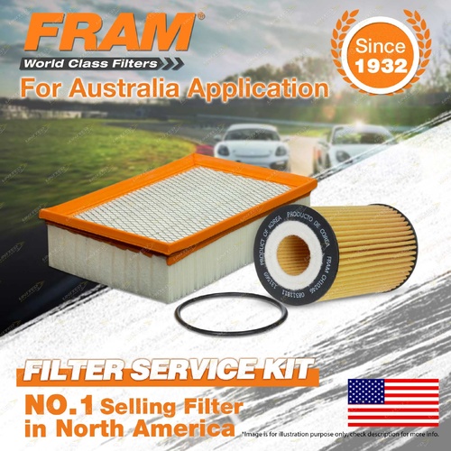 Fram Oil Air Filter Kit for Holden Trax TJ 4cyl 1.8L Petrol F18D4 08/2013-On