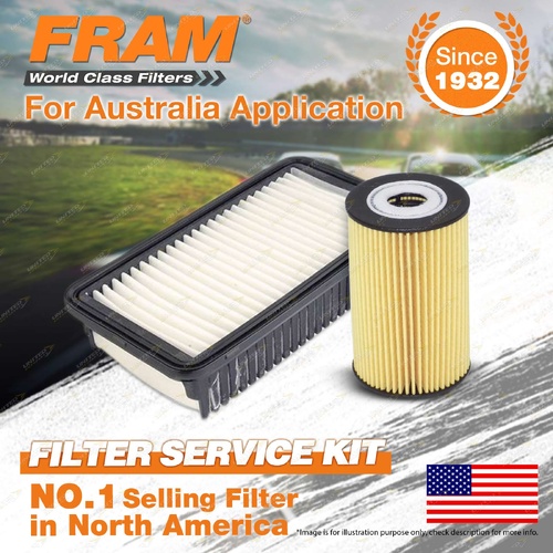 Fram Oil Air Filter Kit for Kia Soul AM 4cyl 1.6L Turbo Diesel D4FB 04/2009-On
