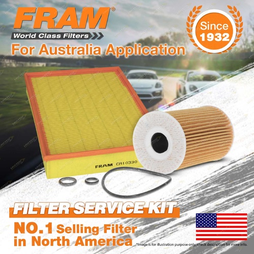 Fram Oil Air Filter Kit for Volkswagen Crafter 35 300 340 400 50 TDI 4cyl 2L