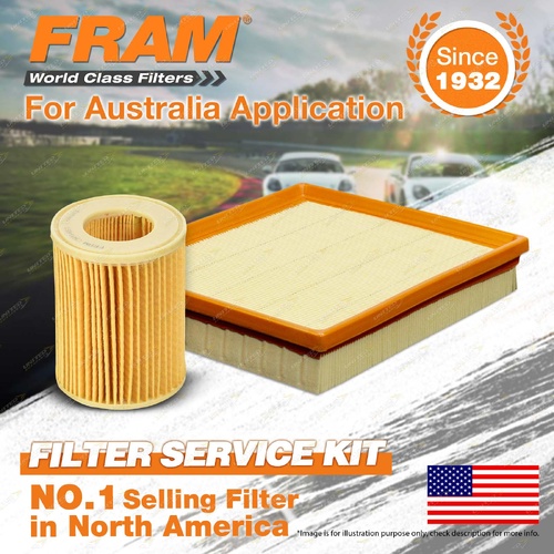 Fram Oil Air Filter Kit for BMW 116I F20 F21 F30 F31 4cyl 1.6L Petrol N13B16A