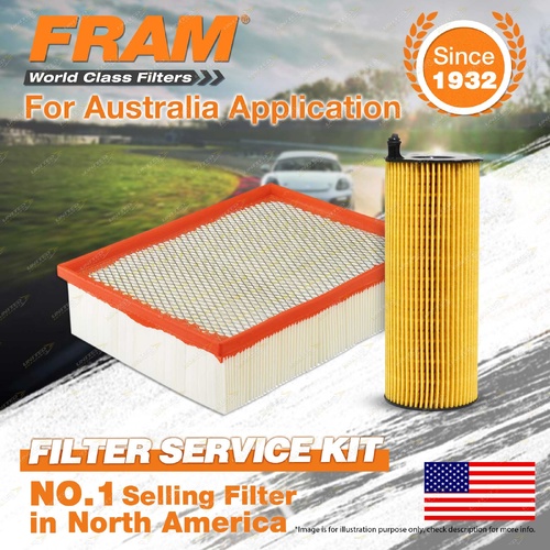 Fram Oil Air Filter Kit for Audi A4 B7 3.0 TDI Qt V6 3L ASB 01/2006-03/2008