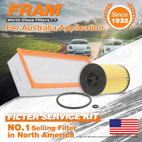 Fram Oil Air Filter Kit for Audi Q3 8U 4cyl 2L Turbo Diesel CUV CUW 06/2015-On