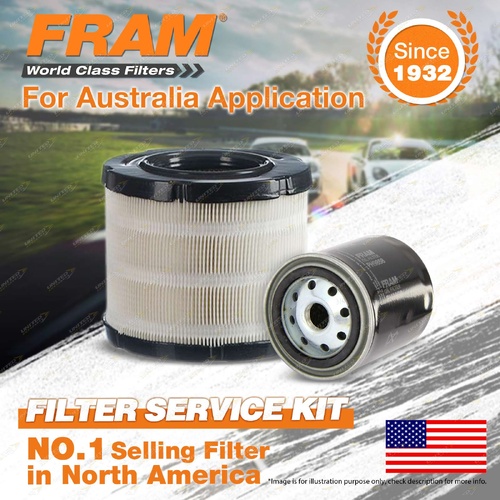 Fram Oil Air Filter for Holden Rodeo RA 4cyl 3L Turbo Diesel 4JH1-TC 2003-2008