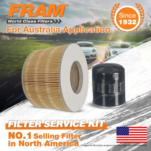 Fram Oil Air Filter for Toyota Landcruiser FZJ105 6cyl 4.5L 1FZ-FE 03/1998-2003