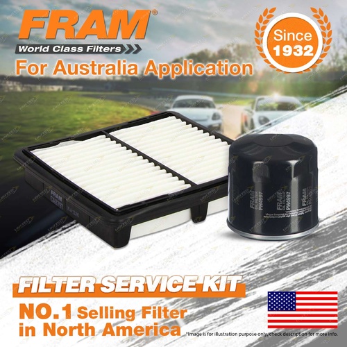 Fram Oil Air Filter Kit for Daewoo Matiz KL M100 M150 3cyl 0.8L Petrol F8CV