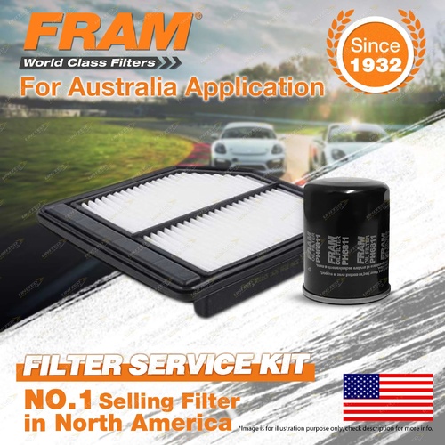 Fram Oil Air Filter Kit for Honda Civic FD FK 4cyl 1.8L Petrol R18A2 R18A1