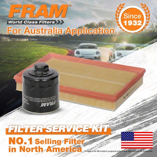 Fram Oil Air Filter Kit for Volkswagen Polo 9N 4cyl 1.4L Petrol BBY BBZ BKY