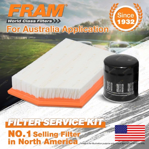Fram Oil Air Filter Kit for Jeep Cherokee KL 4cyl 2.4L Petrol BW 06/2014-On