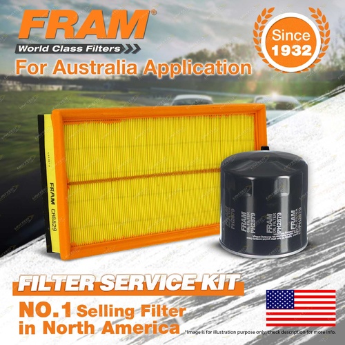 Fram Oil Air Filter Kit for Jeep Cherokee XJ 6cyl 4L Petrol MX 04/1994-08/2001