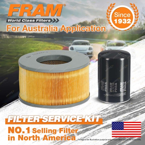Fram Oil Air Filter Kit for Toyota Hilux LN147 LN167 4cyl 3L Diesel 5L 1997-2000