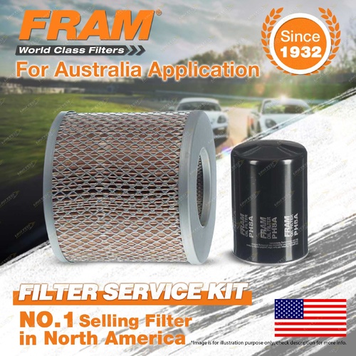 Fram Oil Air Filter Kit for Toyota Dyna 100 LH80 150 LY60 LY61R 4cyl 3L Diesel