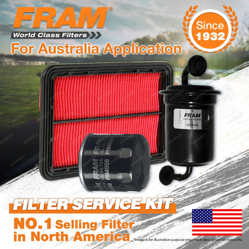 Fram Oil Air Fuel Filter Service Kit for Mazda 626 GF 07/1997-08/2002