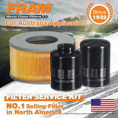 Fram Oil Air Fuel Filter Service Kit for Toyota Hilux LN147 5L Thailand LN167