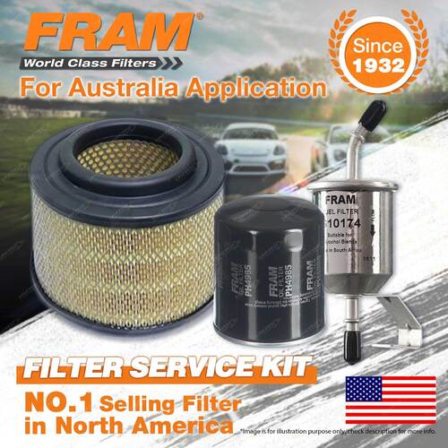 Fram Oil Air Fuel Filter Service Kit for Toyota Hilux TGN16R 04/2005-On