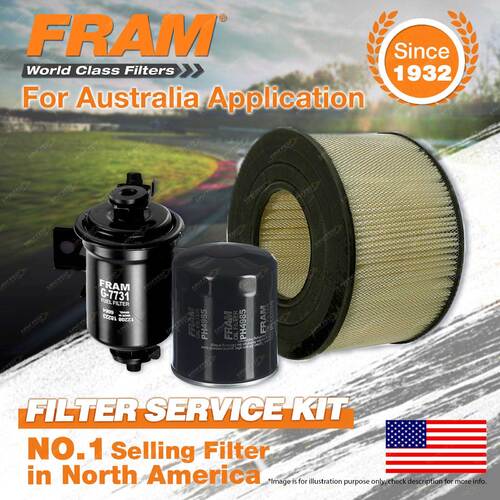 Fram Oil Air Fuel Filter Service Kit for Toyota Landcruiser FZJ70 FZJ75 FZJ80