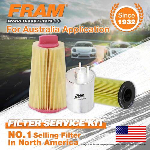 Fram Oil Air Fuel Filter Service Kit for Benz C200K C230K Clc200 80K 203 W203