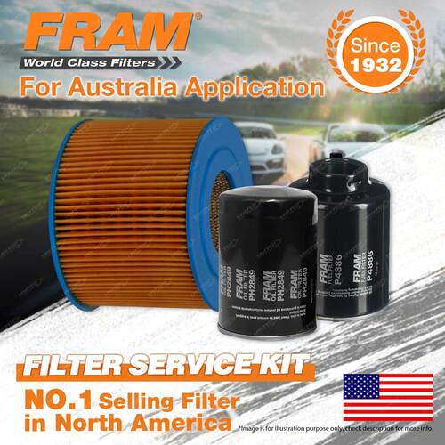 Fram Oil Air Fuel Filter Service Kit for Daihatsu Delta V54 V57 V58 1984-2003