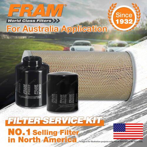 Fram Oil Air Fuel Filter Service Kit for Toyota Hiace LH162 SWB LH172 LH184 LWB
