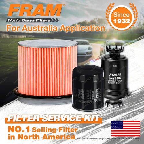 Fram Oil Air Fuel Filter Service Kit for Mitsubishi Lancer CB 1.5 1.6 91-92
