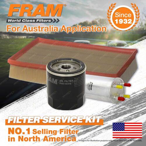 Fram Oil Air Fuel Filter Service Kit for Volkswagen Multivan Transporter T5 400