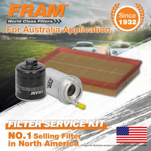 Fram Oil Air Fuel Filter Service Kit for Volkswagen Polo 9N 07/2002-09/2008
