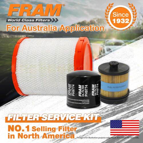 Fram Oil Air Fuel Filter Service Kit for Isuzu Npr300 400 450 NPR75 NPS75 NQR75