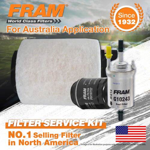 Fram Oil Air Fuel Filter Service Kit for Volkswagen Caddy 2K Golf Mk VI 77 TSI