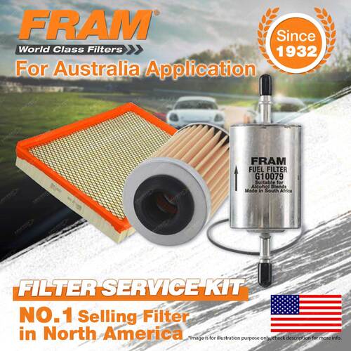 Fram Oil Air Fuel Filter Service Kit for Holden Statesman WL AlloyT190 08/04-06