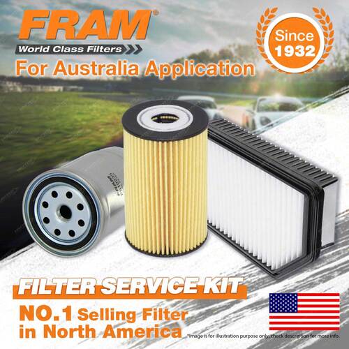 Fram Oil Air Fuel Filter Service Kit for Hyundai Accent RB 01/2012-On
