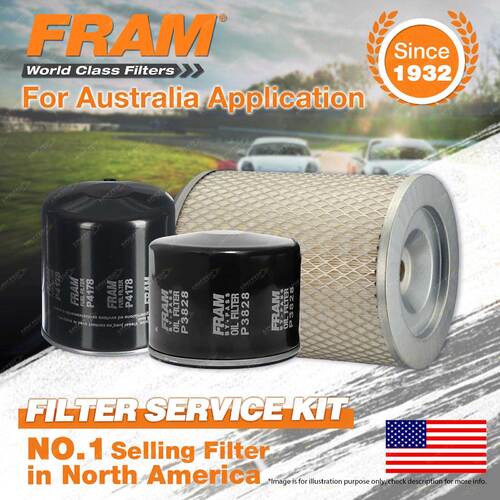 Fram Oil Air Fuel Filter Service Kit for Isuzu Npr400 NPR59 1987-06/1996