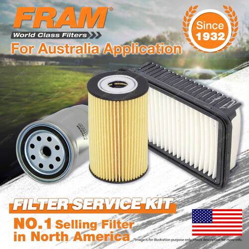 Fram Oil Air Fuel Filter Service Kit for Kia Soul AM D4FB 04/2009-On