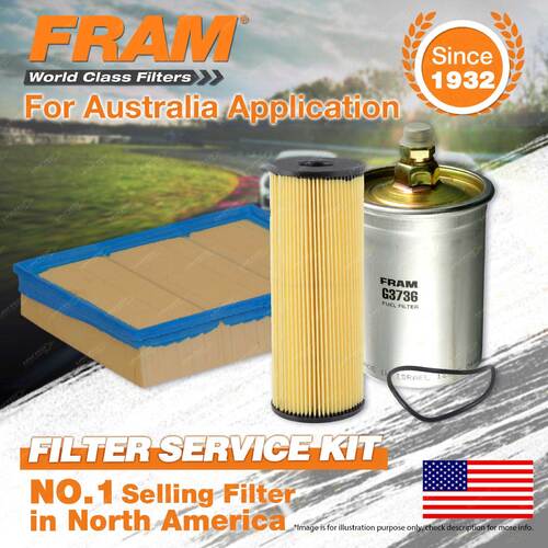 Fram Oil Air Fuel Filter Service Kit for Mercedes Benz C280 W202 02/1994-1997