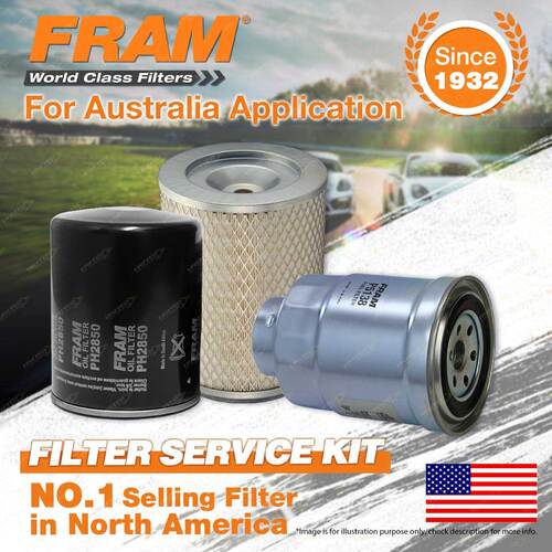 Fram Oil Air Fuel Filter Service Kit for Nissan Civilian Bus W40 09/1991-07/1999