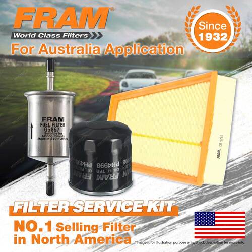 Fram Oil Air Fuel Filter Service Kit for Renault Megane X32 III 07/2012-On