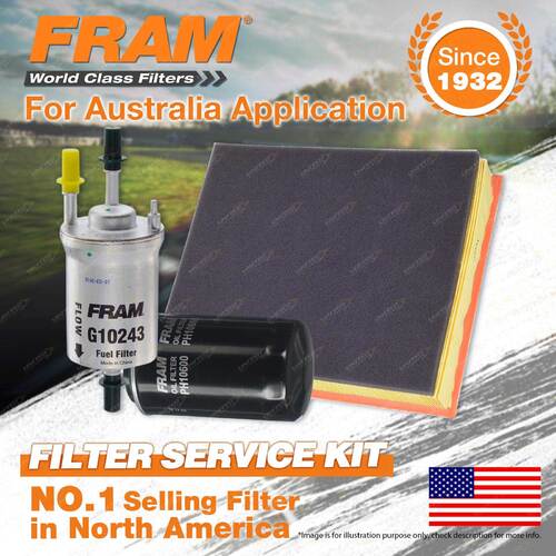 Fram Oil Air Fuel Filter Service Kit for Volkswagen Amarok 2H 300 TSI 2012-2015