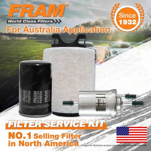 Fram Oil Air Fuel Filter Service Kit for Volkswagen Caddy 2K 06/2006-12/2010