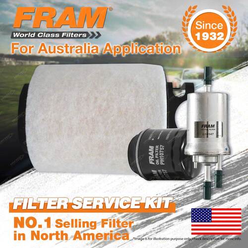 Fram Oil Air Fuel Filter Service Kit for Volkswagen Golf Mk VI 90 TSI 2009-2014