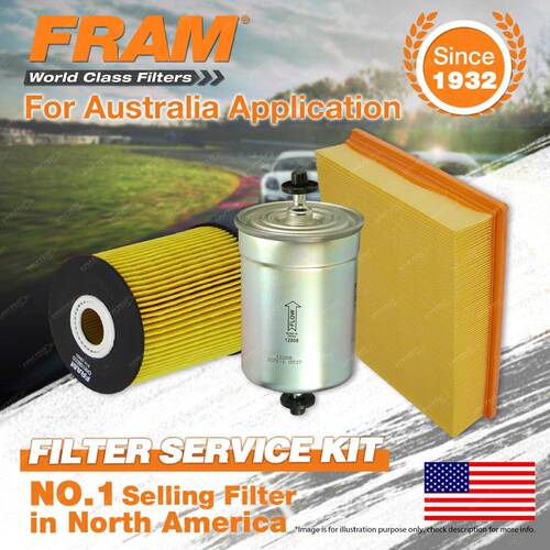 Fram Oil Air Fuel Filter Service Kit for Volkswagen Passat 3B 11/2002-2006